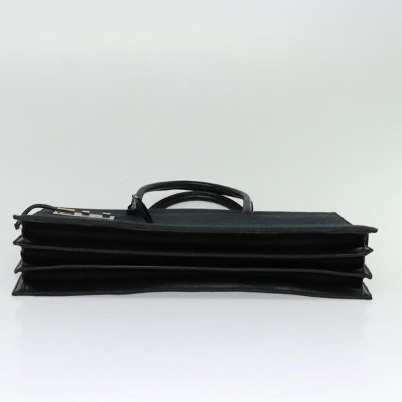 GUCCI GG Canvas Hand Bag Black Silver 015 3708 Auth - Picture 6 of 16